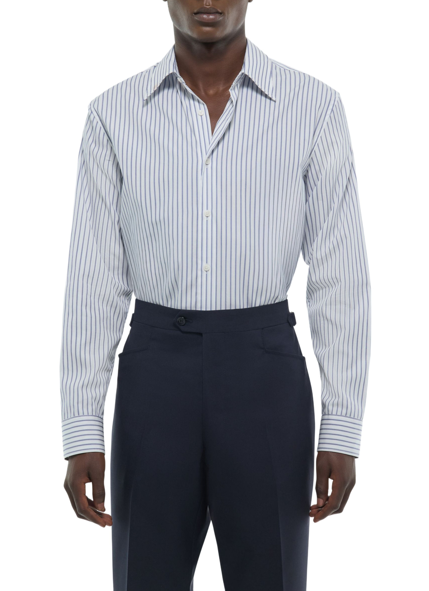 Chemise homme blanc popeline de coton Fursac - H3ADAV-FH18-D030