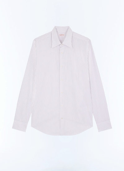 Chemise rouge homme popeline de coton Fursac - H3AXAN-GH13-C014