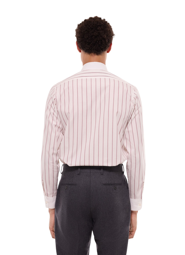 Chemise rouge homme popeline de coton Fursac - H3FARO-GH15-C014