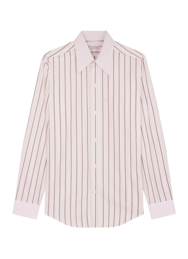 Chemise blanc homme popeline de coton Fursac - H3FARO-GH15-C014