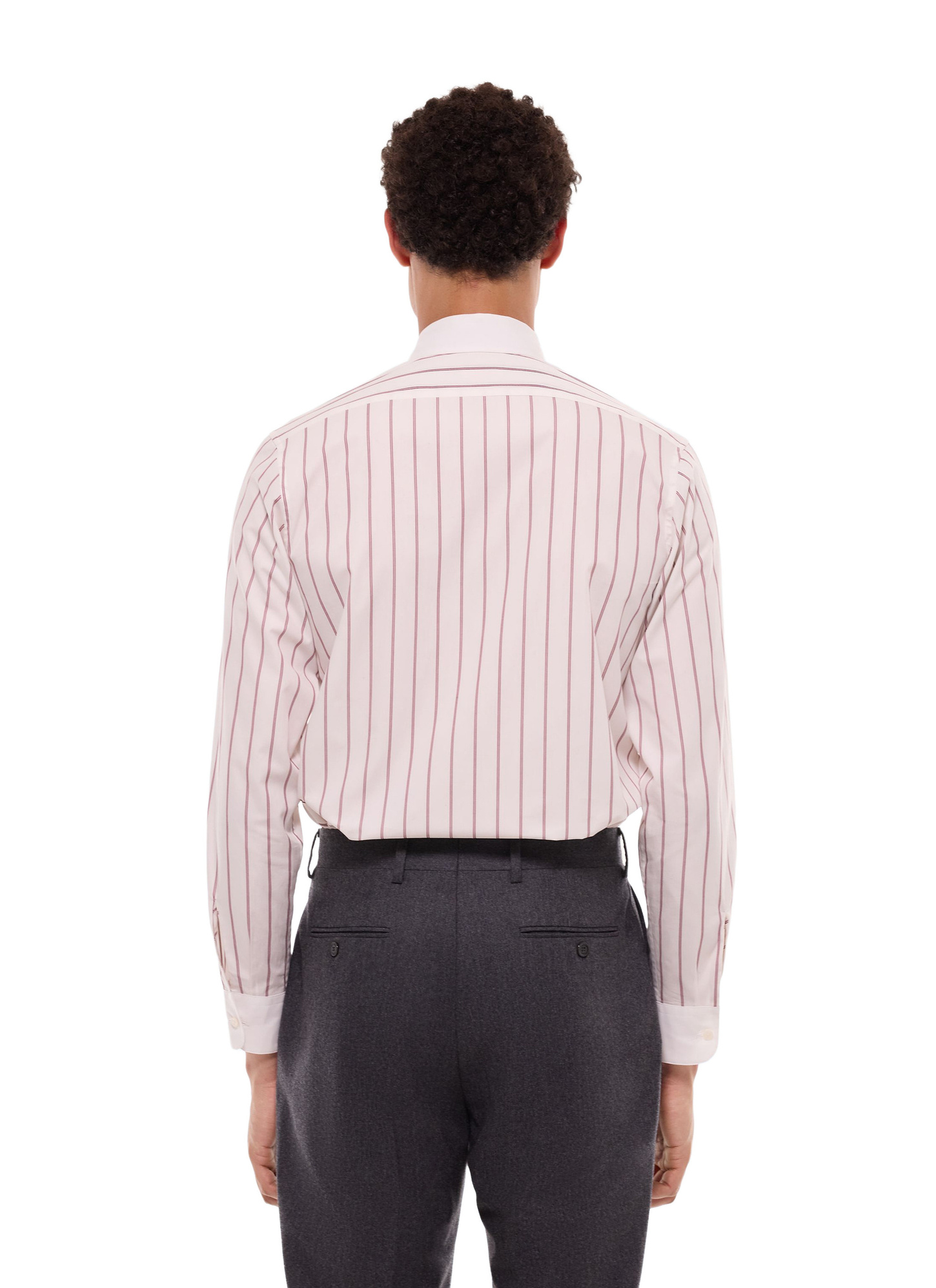 Chemise rouge homme popeline de coton Fursac - H3FARO-GH15-C014