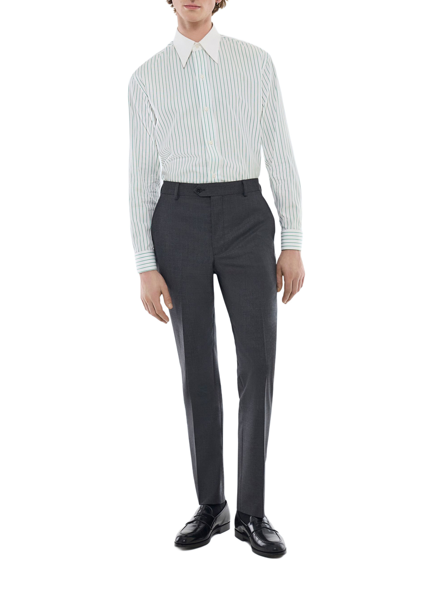 Chemise blanc homme popeline de coton Fursac - H3FARO-FH18-H008