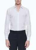 Chemise blanche en popeline de coton - H3TXAN-R001-01