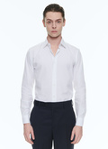 Chemise blanche en twill de coton - H3TXAN-R001-01