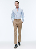 Chemise bleu ciel en Oxford de coton - H3ABIA-VH42-39