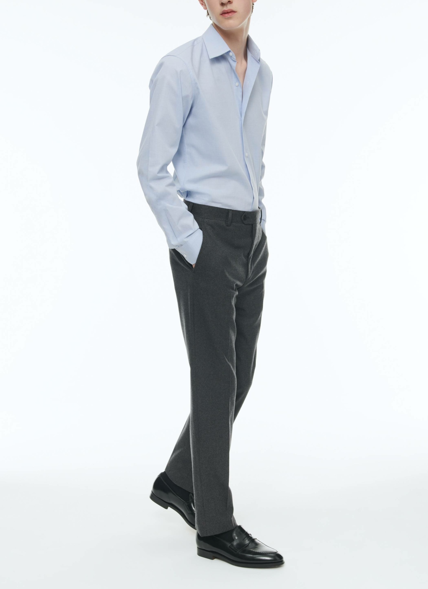 Chemise bleu ciel homme Fursac - H3AXAN-CH37-D004