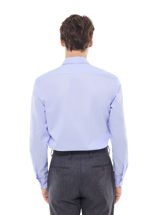 Chemise bleu ciel homme coton micro-armuré Fursac - H3AXAN-GH20-D038