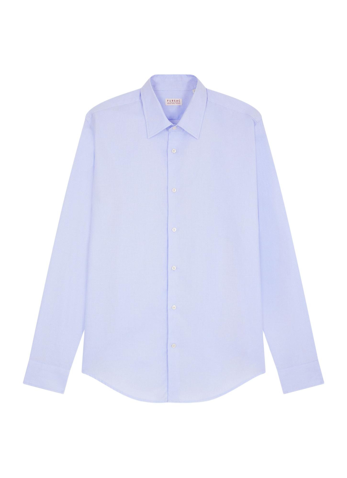 Chemise homme bleu ciel coton micro-armuré Fursac - H3AXAN-GH20-D038
