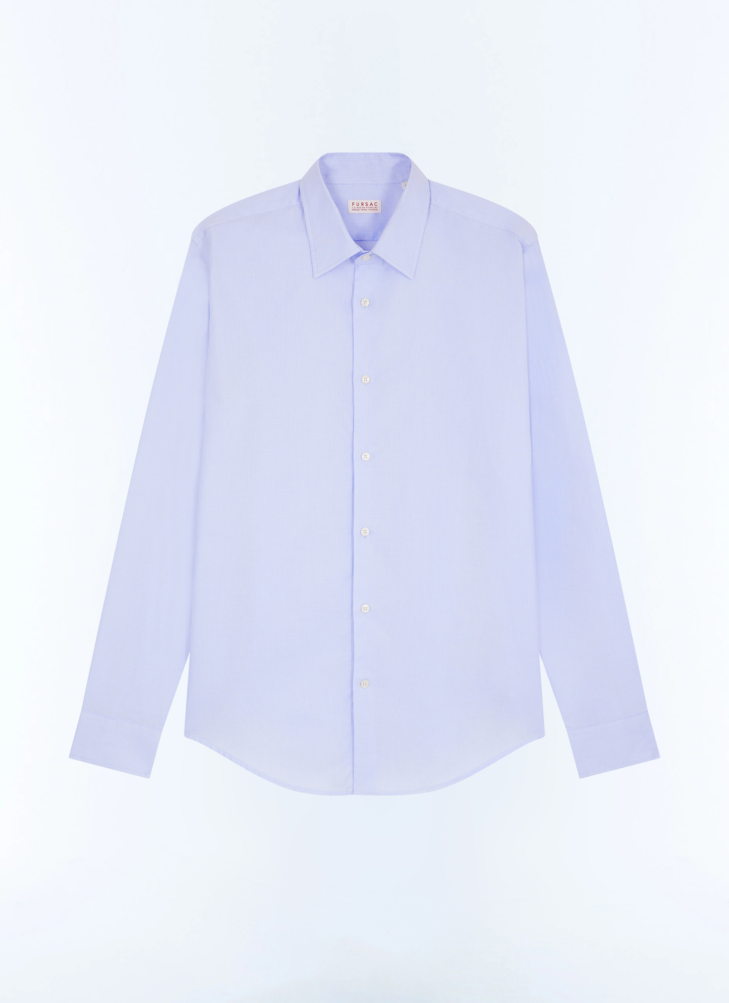 Chemise bleu homme coton micro-armuré Fursac - H3AXAN-GH20-D038