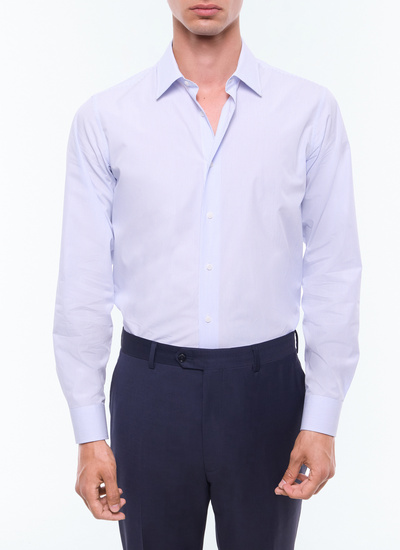 Chemise homme bleu ciel coton Fursac - H3AXAN-PH27-38