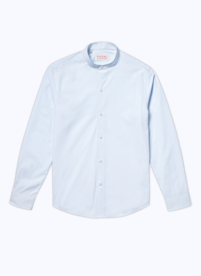 Chemise bleu homme popeline de coton bio Fursac - H3TIKA-VH15-39