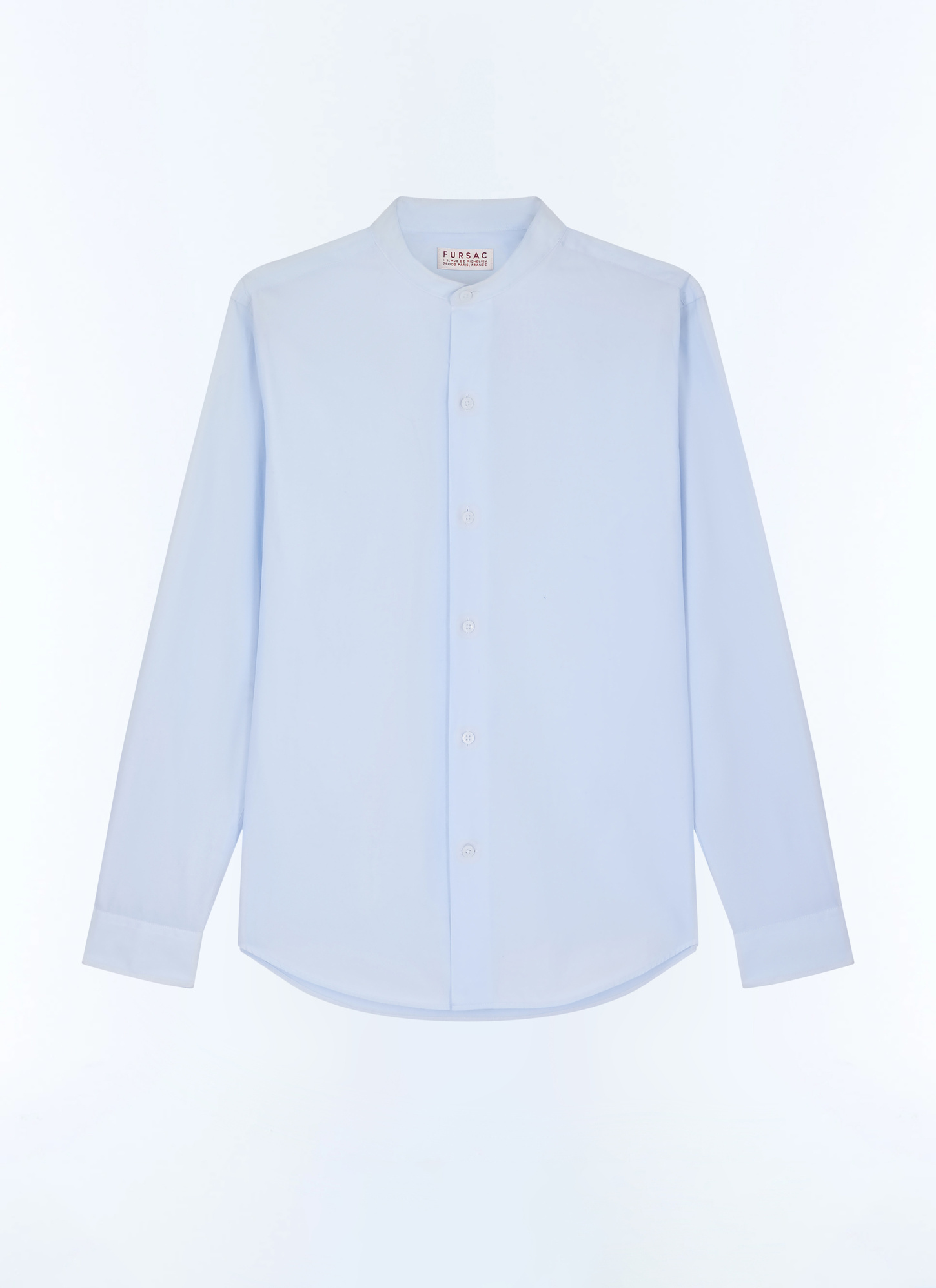 Chemise bleu homme popeline de coton bio Fursac - H3TIKA-VH15-39