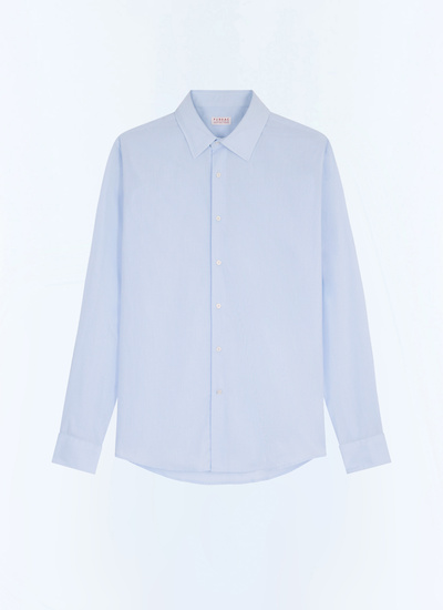 Chemise bleu homme coton biologique Fursac - H3AXAN-JH44-D039