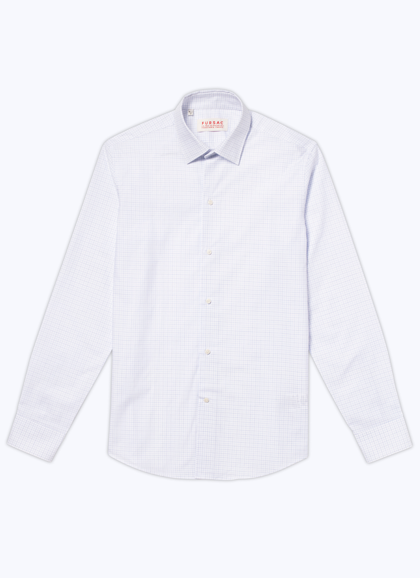 Chemise bleu homme popeline de coton bio Fursac - H3OXAN-VH43-39