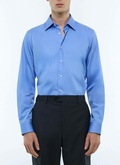 Chemise à col droit en coton - H3AXAN-DH34-D017