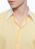 Chemise jaune en popeline de coton - 23EH3ADAV-VH13/52