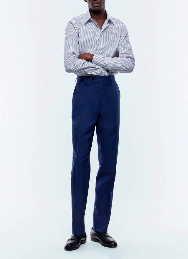 Chemise rayures blanches et bleues homme Fursac - H3AXAN-EH26-D016