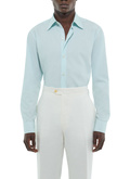 Chemise à col hirondelle en coton - H3ADAV-FH04-H004