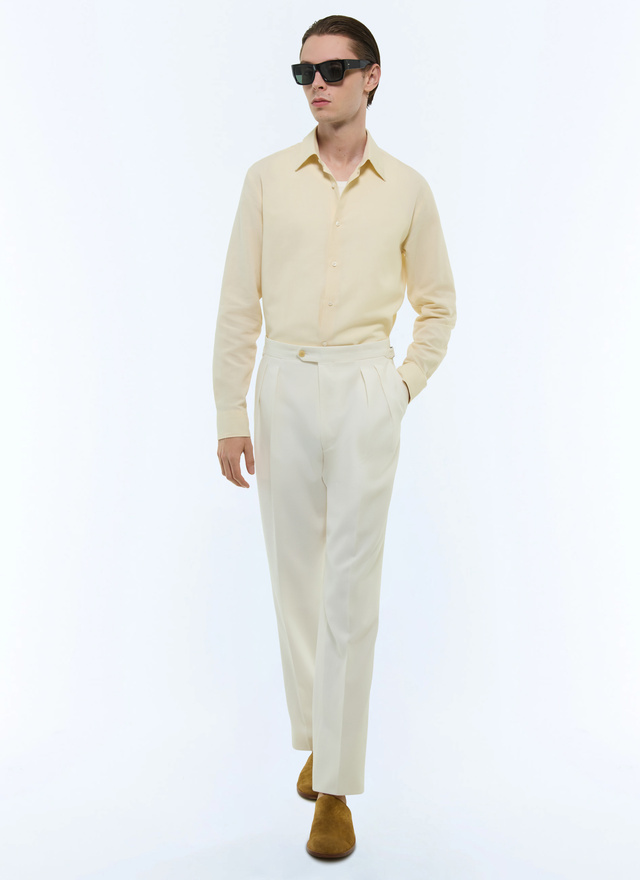 Chemise beige homme Fursac - H3EDAV-DH50-A008