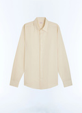 Chemise à col hirondelle en lin et coton - H3EDAV-DH50-A008