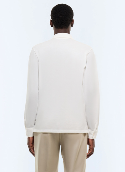 Chemise homme jersey piqué de coton biologique Fursac - H3JLUM-FJ22-A001