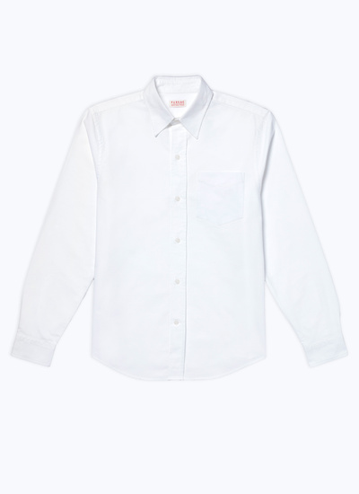 Chemise blanc homme oxford de coton biologique Fursac - H3VIBA-DH01-A001