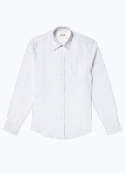 Chemise blanc homme lin Fursac - H3VIBA-DH50-A001