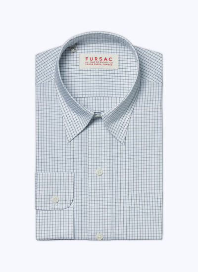 Chemise blanc homme popeline de coton Fursac - H3VIBA-AH48-02