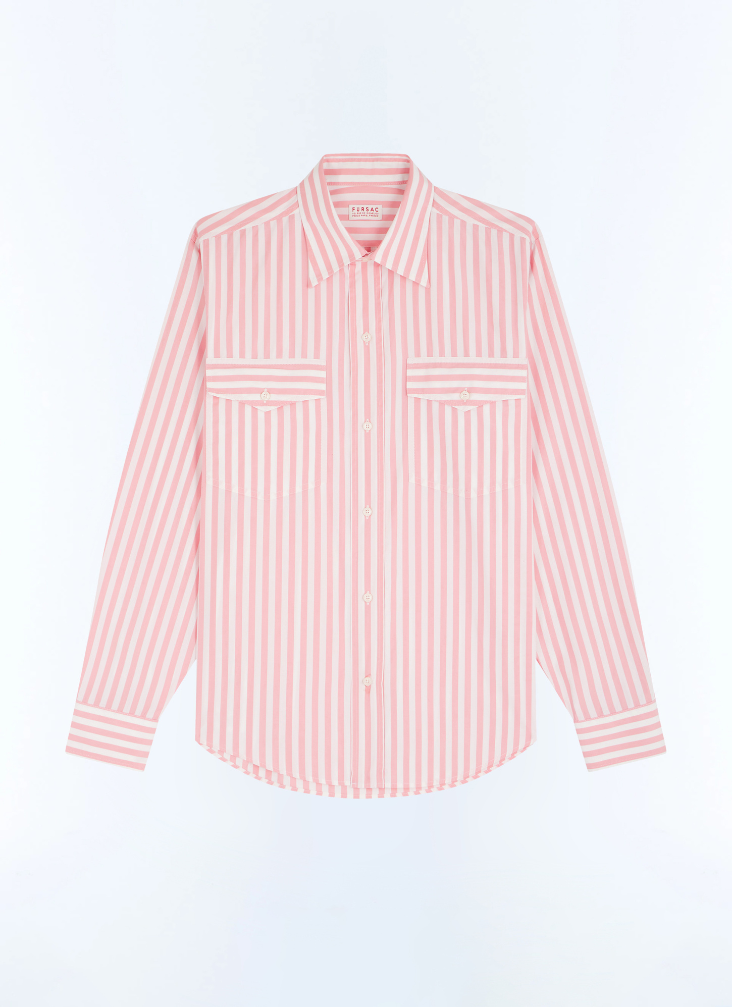 Chemise homme popeline de coton certifié Fursac - H3FCIL-FH17-F006