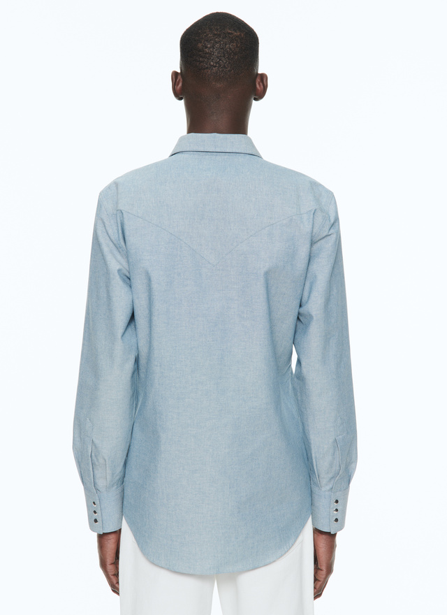 Chemise homme toile de coton Fursac - 23EH3BICE-BH14/38