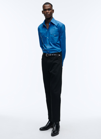 Chemise bleu électrique homme Fursac - H3AICE-AH18-37