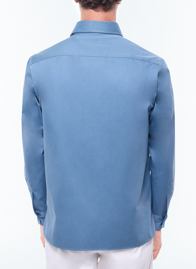 Chemise bleu homme Fursac - H3EFAB-EH05-D028