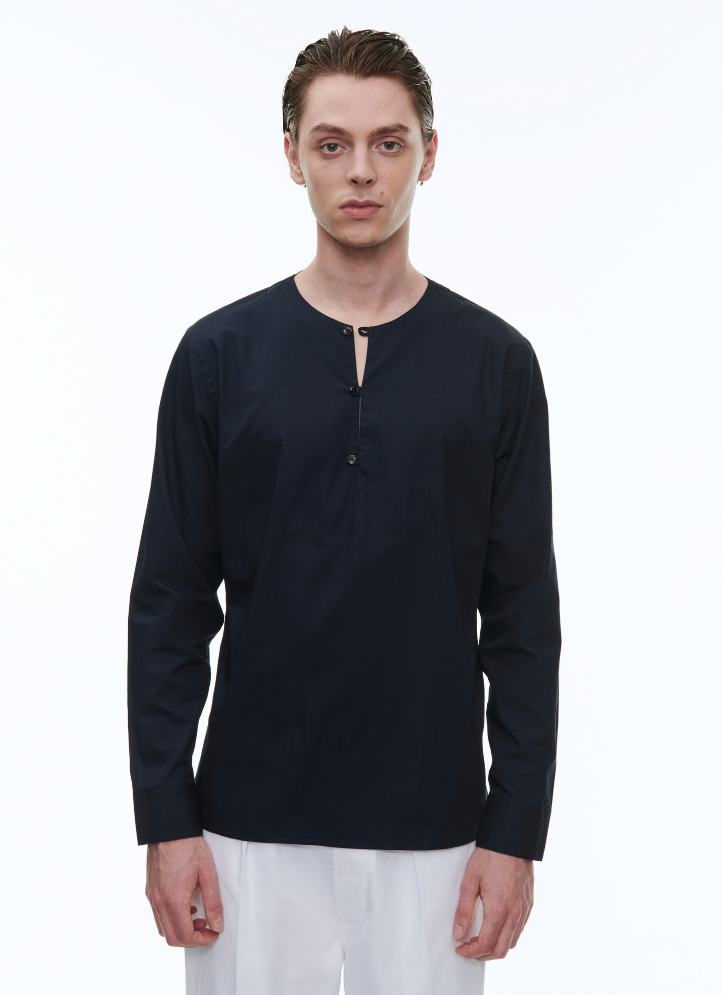 Chemise bleu marine homme Fursac - H3BIEN-AH07-30