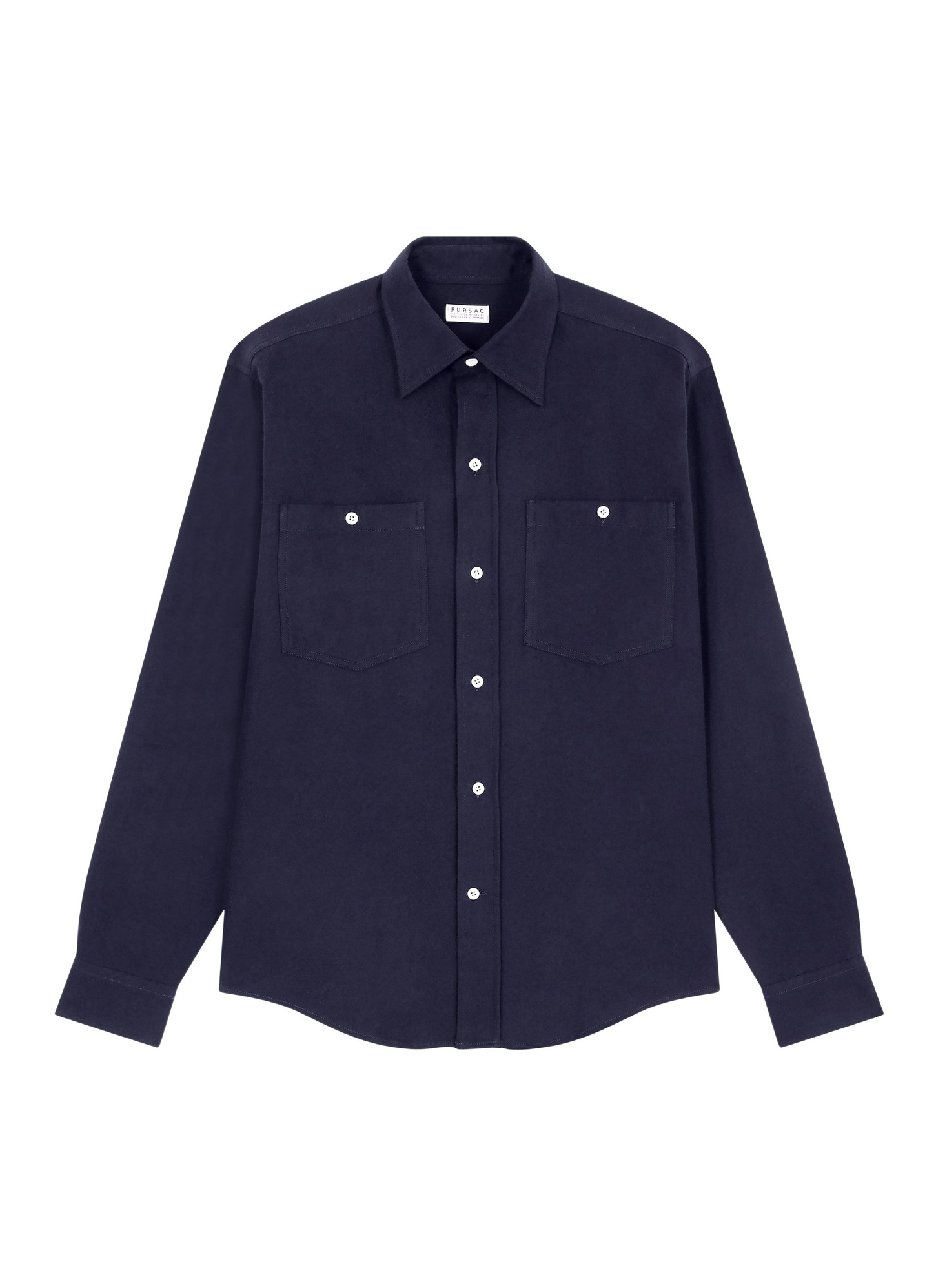 Chemise bleu homme flanelle de coton Fursac - H3GCIL-GH07-D030