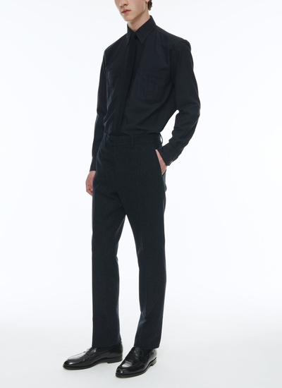 Chemise bleu marine homme Fursac - H3TIBO-AH87-30