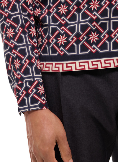 Chemise bleu marine homme Fursac - H3FURE-GH22-D030