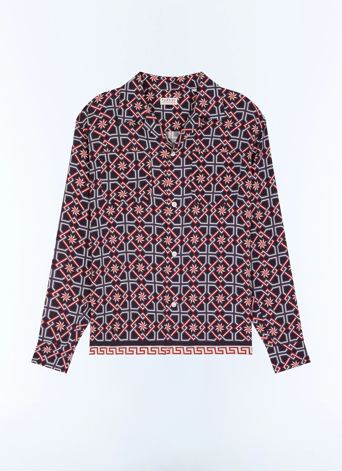 Chemise bleu homme viscose ecovero Fursac - H3FURE-GH22-D030