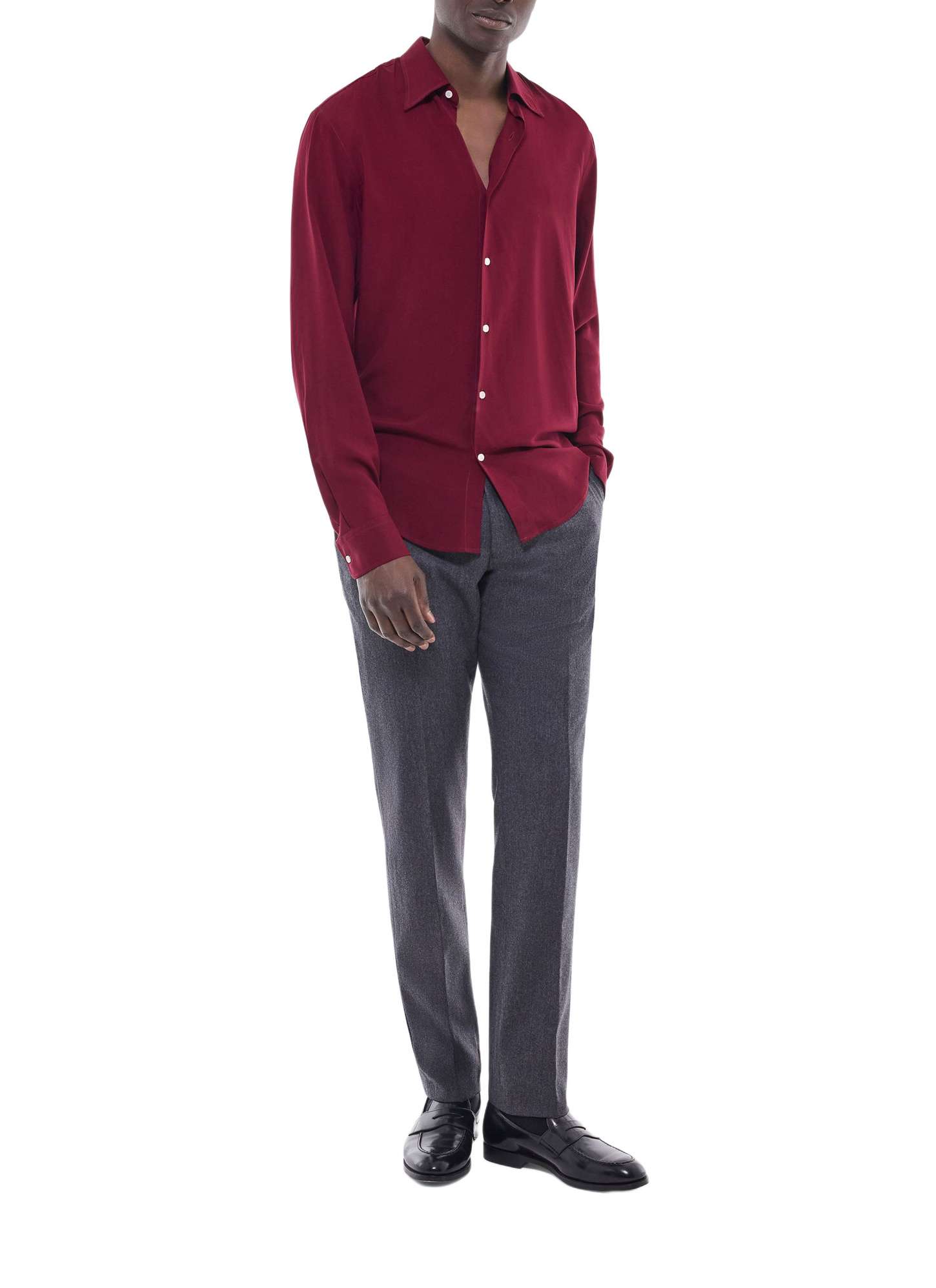 Chemise homme viscose ecovero Fursac - H3ADOV-EH36-C014