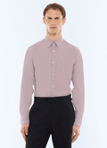 Chemise à rayures en popeline de coton - H3LXAN-LH07-C014