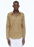 Chemise Safari en popeline de coton - H3BOBA-BH38-44