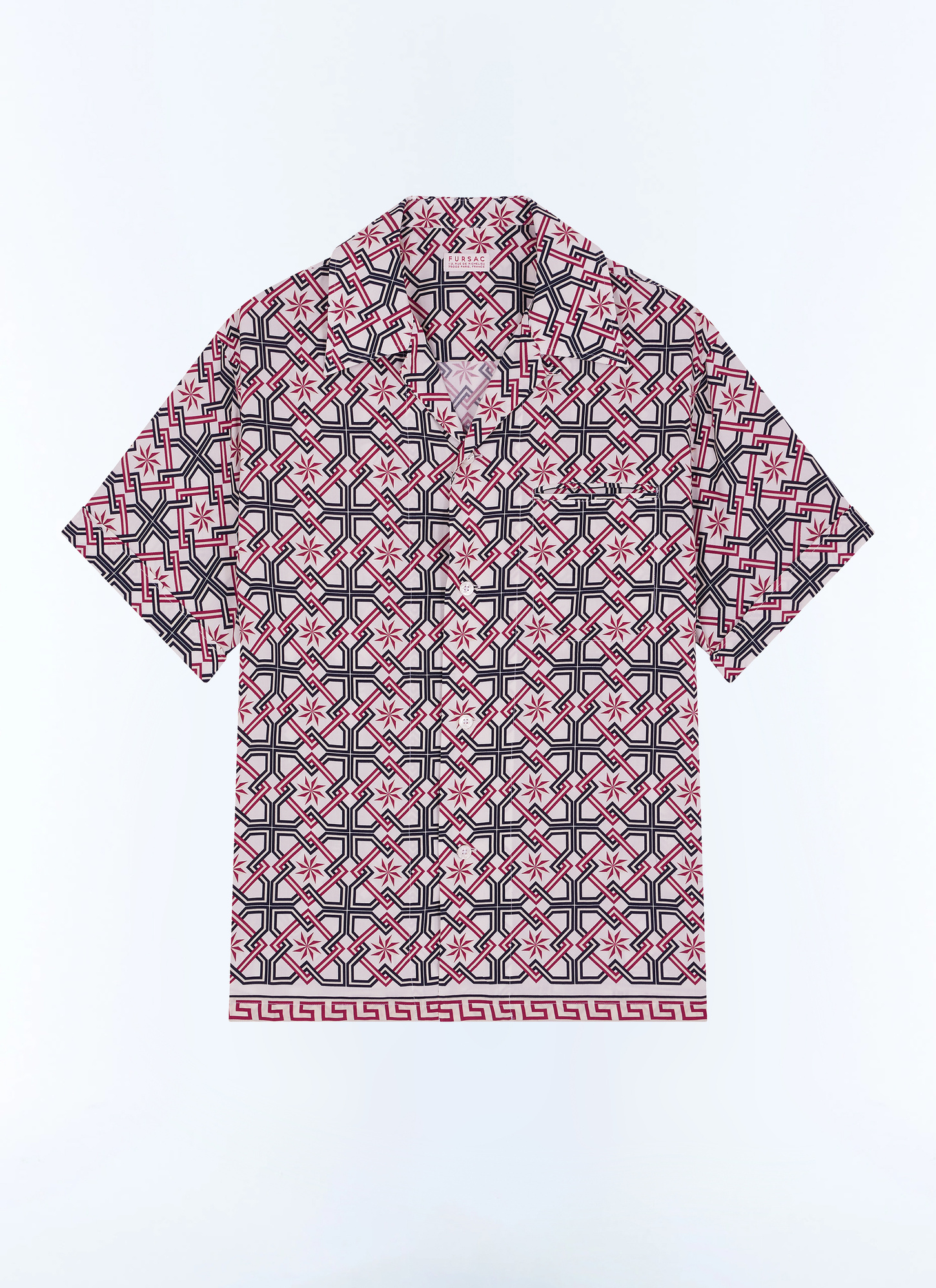 Chemise rouge homme viscose ecovero Fursac - H3GUNY-GH22-A002