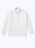 Chemise écrue en plumetis de coton - H3BRIB-BX08-02