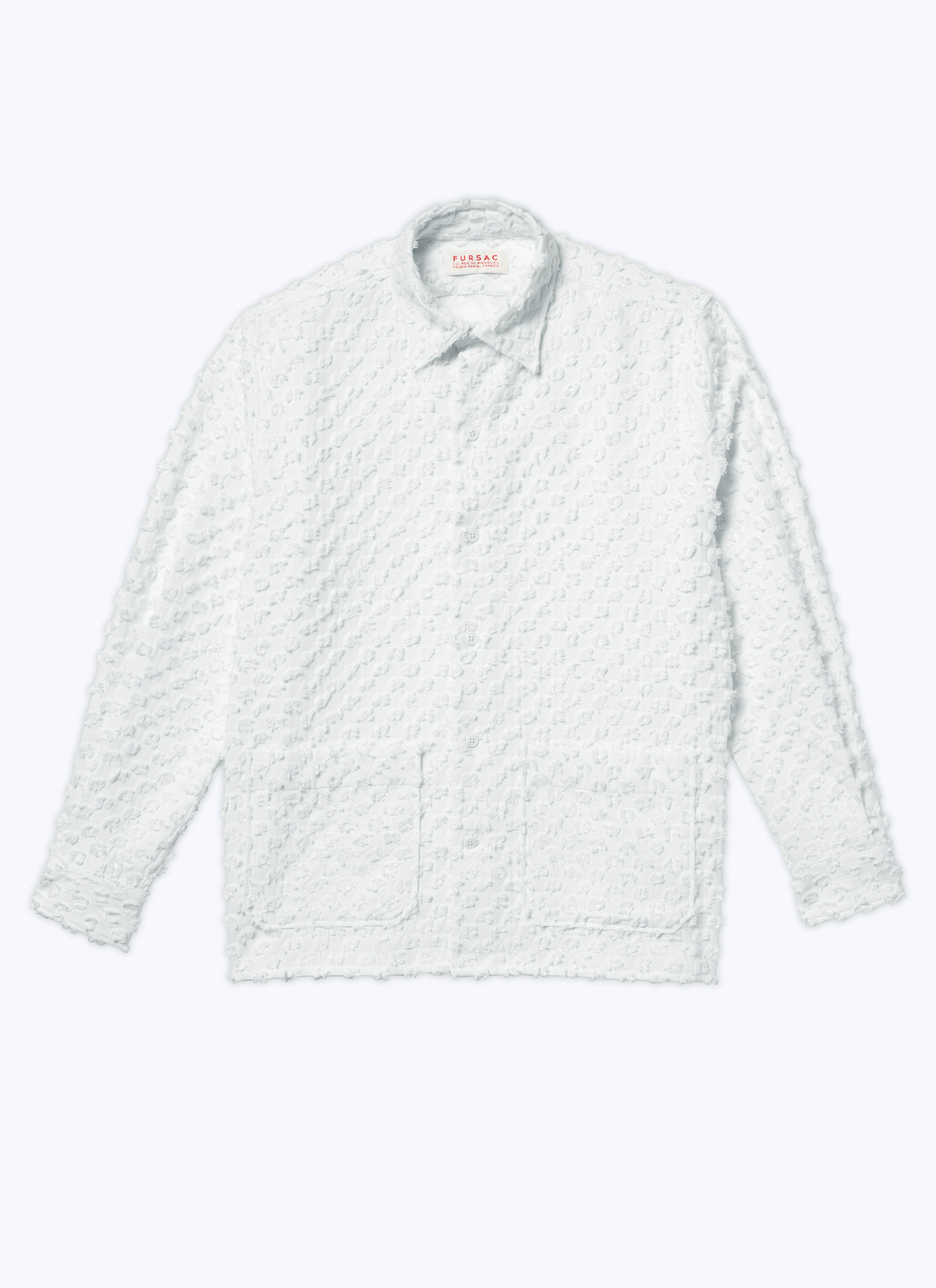 Chemise plumetis de coton homme Fursac - H3BRIB-BX08-02