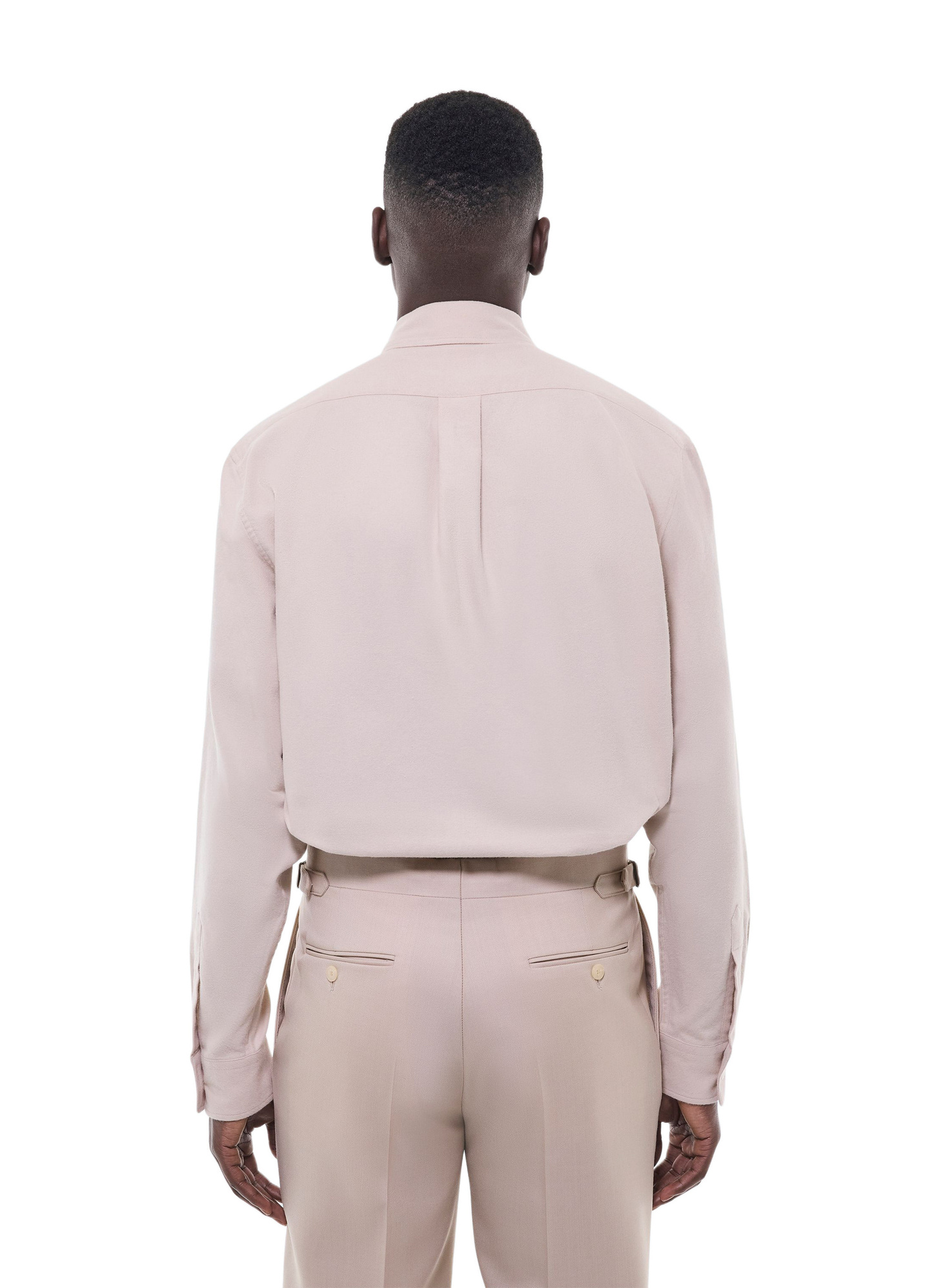 Chemise homme Fursac - Chemise en flanelle de coton ecru H3GCIL-GH07-A003