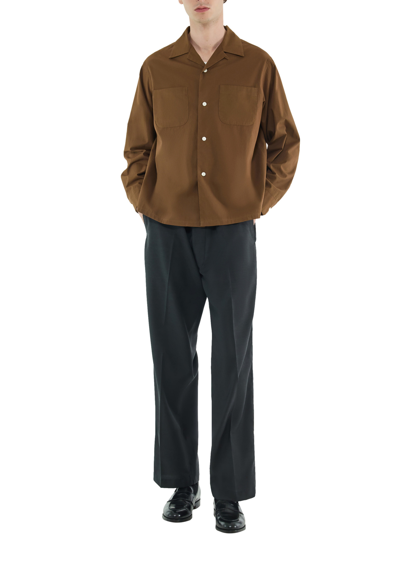Chemise marron homme Fursac - H3FURE-EH36-G018