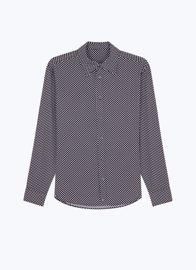 Chemise noir homme viscose ecovero Fursac - H3EPOI-EH28-B001