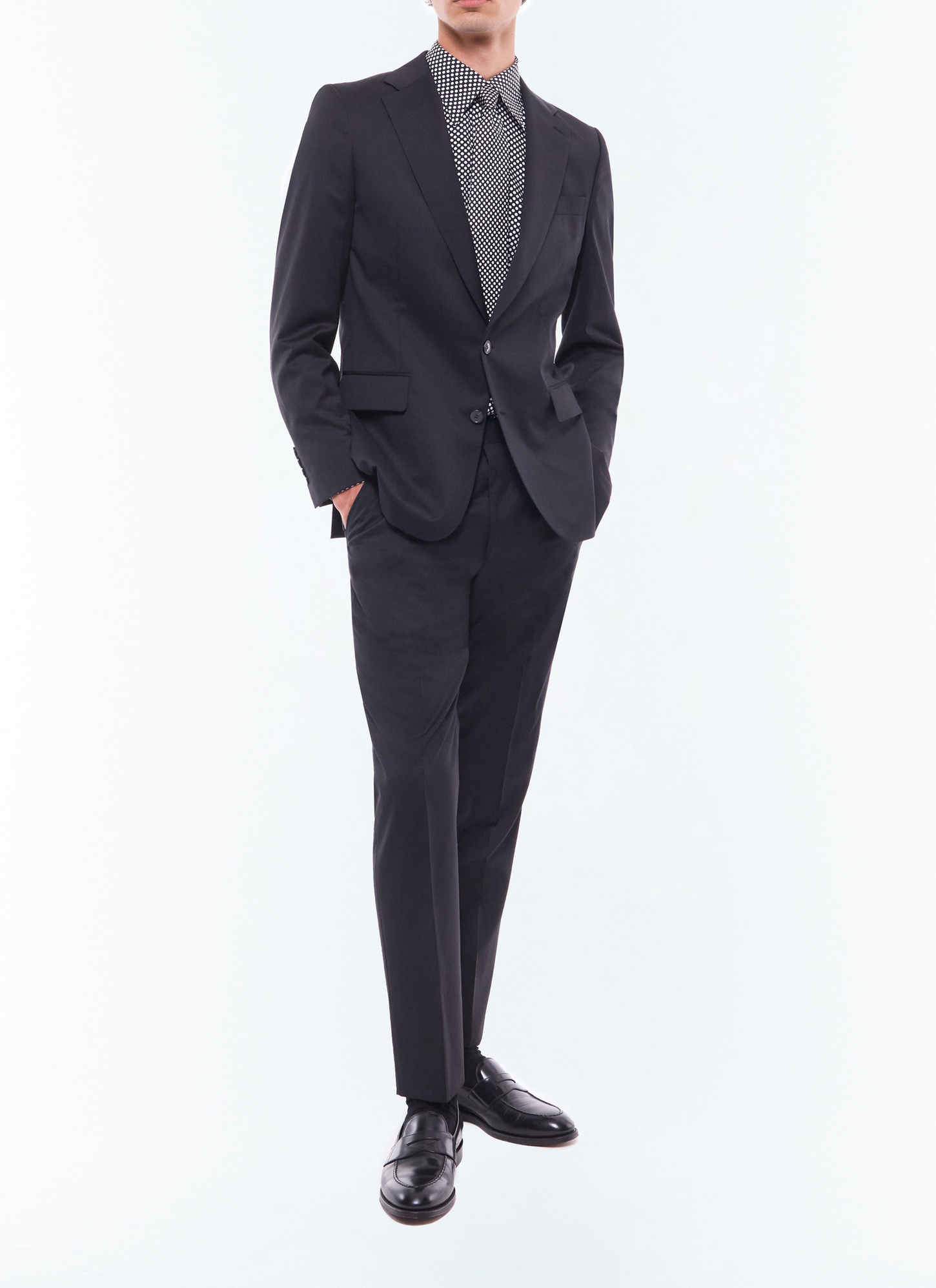 Chemise noir homme Fursac - H3EPOI-EH28-B001