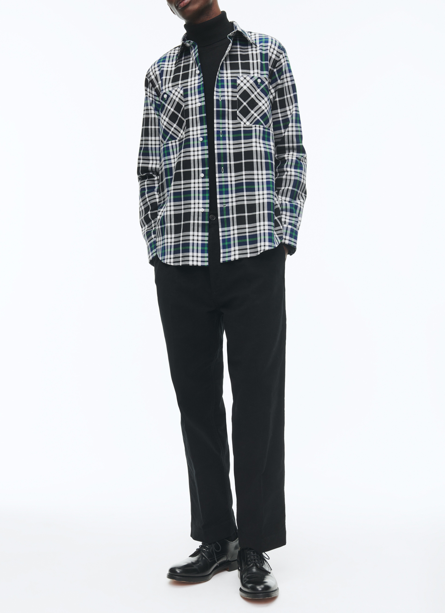 Chemise noir homme Fursac - H3CILI-CH41-B020