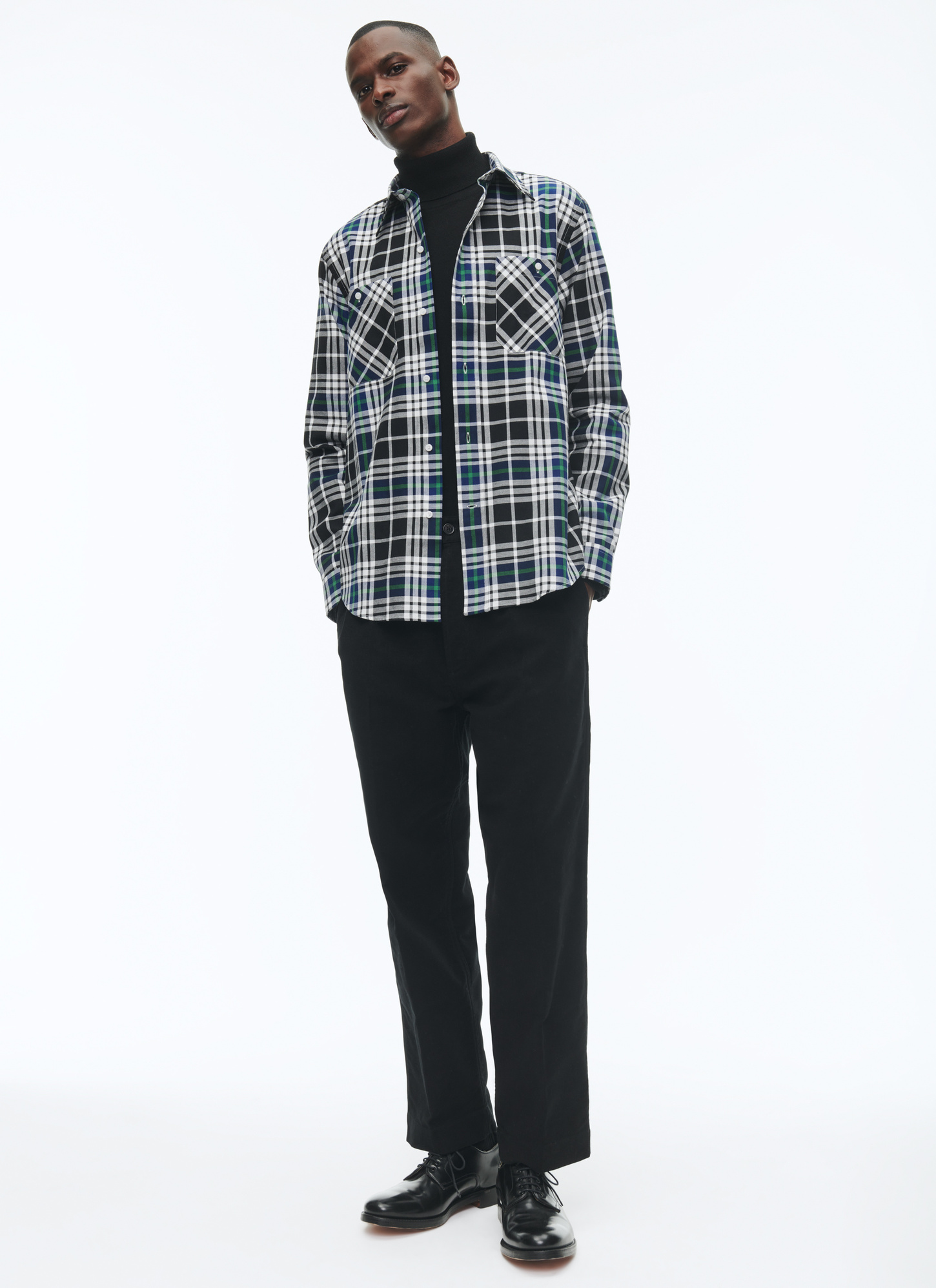 Chemise noir homme Fursac - H3CILI-CH41-B020