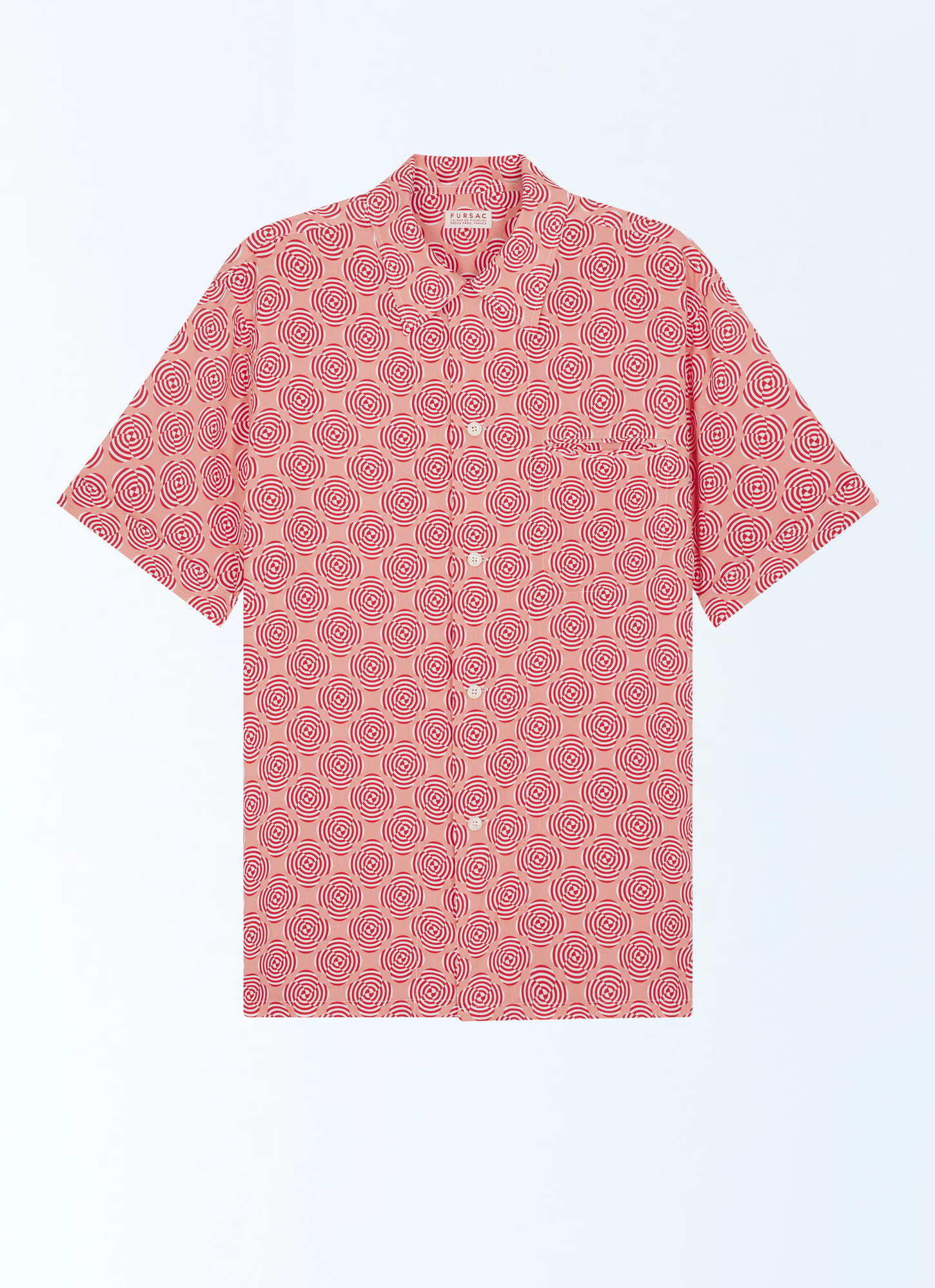 Chemise rose homme viscose certifiée Fursac - H3DUNY-FH26-F006